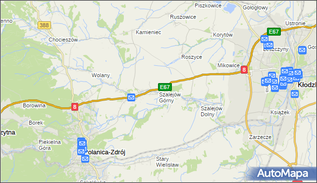 mapa Szalejów Górny, Szalejów Górny na mapie Targeo