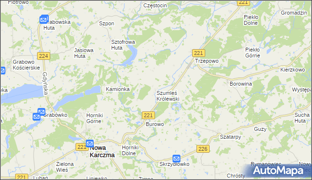 mapa Szumleś Królewski, Szumleś Królewski na mapie Targeo