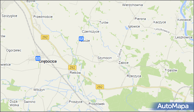 mapa Szymocin, Szymocin na mapie Targeo