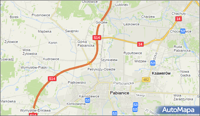 mapa Szynkielew, Szynkielew na mapie Targeo