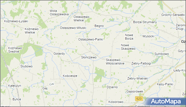mapa Szyszki gmina Gzy, Szyszki gmina Gzy na mapie Targeo