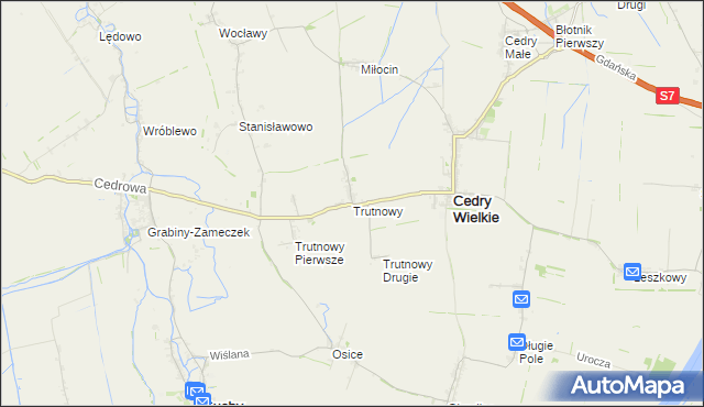 mapa Trutnowy, Trutnowy na mapie Targeo