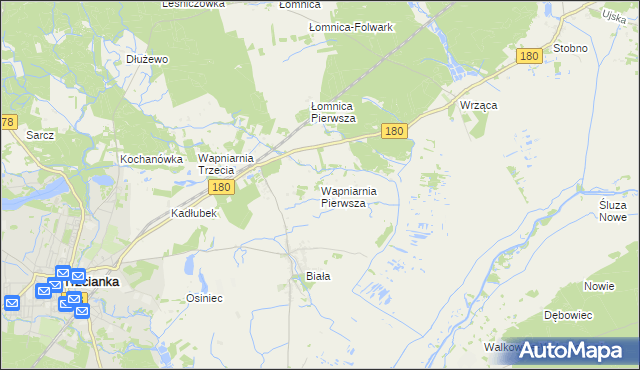 mapa Wapniarnia Pierwsza, Wapniarnia Pierwsza na mapie Targeo