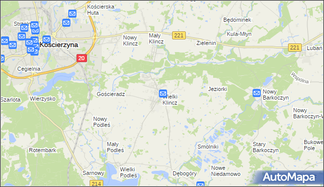 mapa Wielki Klincz, Wielki Klincz na mapie Targeo