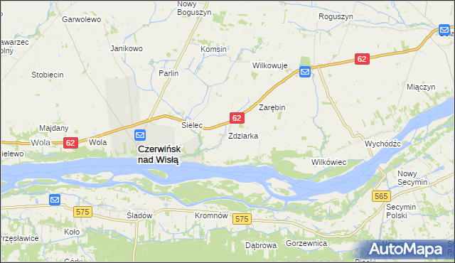 mapa Zdziarka, Zdziarka na mapie Targeo