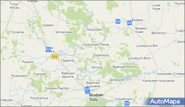 mapa Zdziembórz, Zdziembórz na mapie Targeo