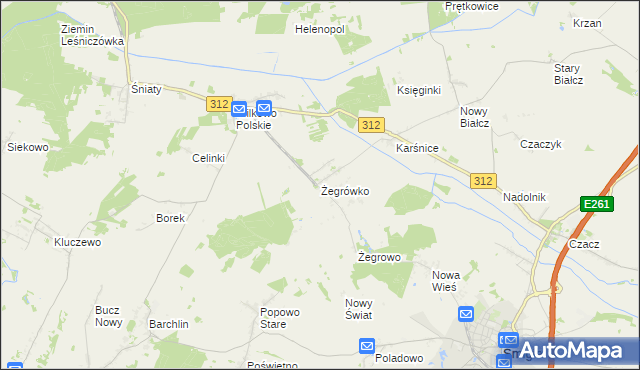 mapa Żegrówko, Żegrówko na mapie Targeo