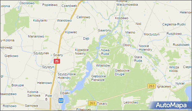 mapa Żółwieniec, Żółwieniec na mapie Targeo