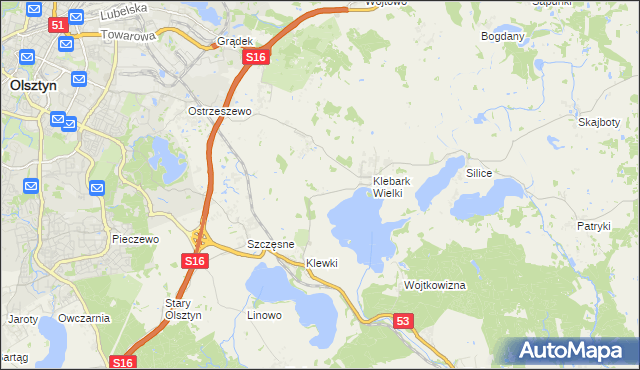 mapa Biedówko, Biedówko na mapie Targeo