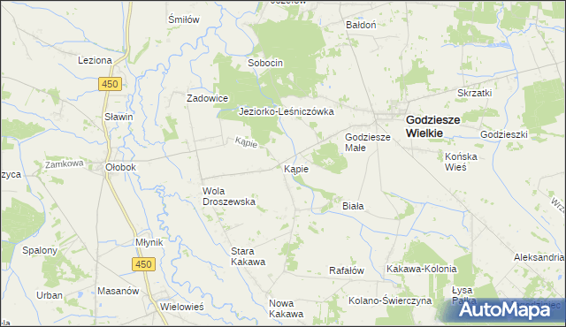 mapa Kopie, Kopie na mapie Targeo