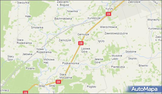 mapa Lipowa Góra gmina Sokółka, Lipowa Góra gmina Sokółka na mapie Targeo