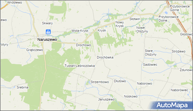 mapa Drochówka, Drochówka na mapie Targeo