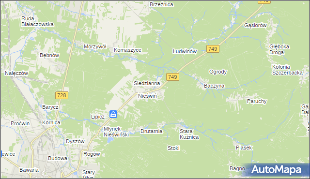 mapa Fidor, Fidor na mapie Targeo