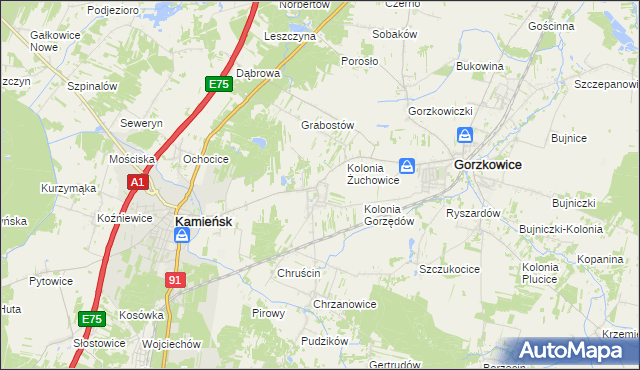 mapa Gorzędów, Gorzędów na mapie Targeo