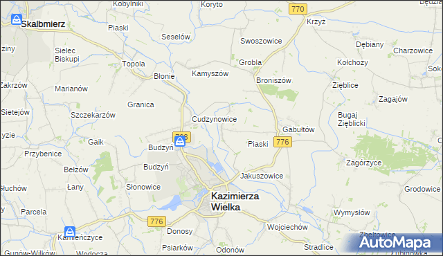 mapa Hołdowiec, Hołdowiec na mapie Targeo
