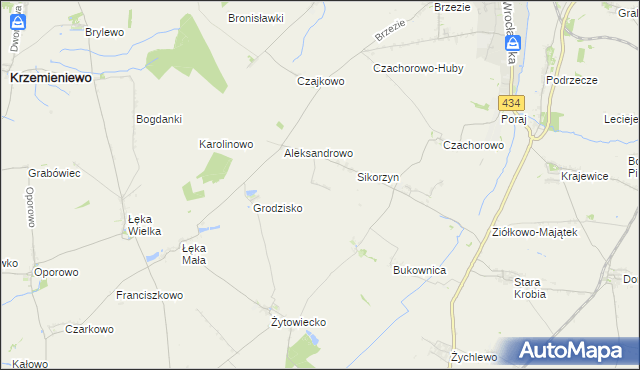 mapa Huby Pijanowskie, Huby Pijanowskie na mapie Targeo