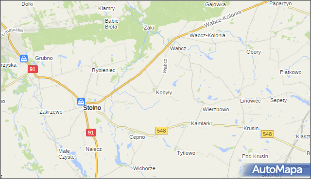 mapa Kobyły, Kobyły na mapie Targeo