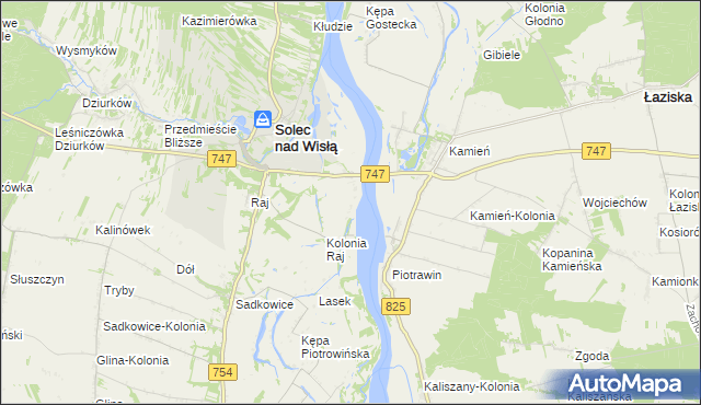 mapa Kolonia Nadwiślańska, Kolonia Nadwiślańska na mapie Targeo