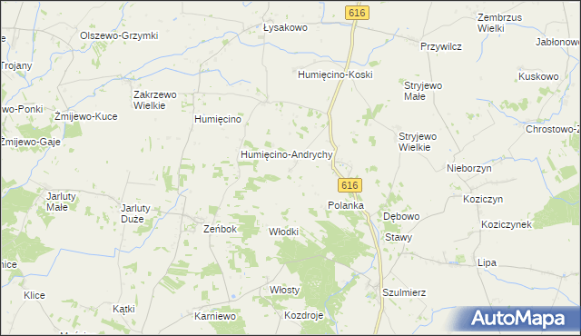 mapa Leśniewo Górne, Leśniewo Górne na mapie Targeo