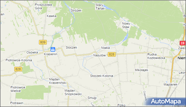mapa Nasutów, Nasutów na mapie Targeo