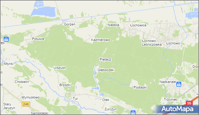 mapa Piętacz, Piętacz na mapie Targeo