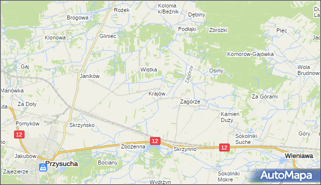 mapa Romualdów gmina Wieniawa, Romualdów gmina Wieniawa na mapie Targeo