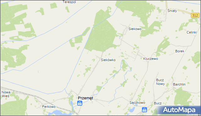 mapa Siekówko, Siekówko na mapie Targeo