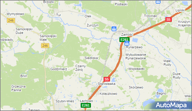 mapa Szkocja gmina Szubin, Szkocja gmina Szubin na mapie Targeo
