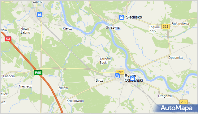 mapa Tarnów Bycki, Tarnów Bycki na mapie Targeo