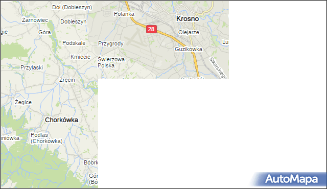 mapa Głowienka, Głowienka na mapie Targeo