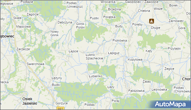 mapa Łubno-Opace, Łubno-Opace na mapie Targeo