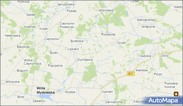 mapa Błażków, Błażków na mapie Targeo
