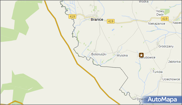 mapa Boboluszki, Boboluszki na mapie Targeo