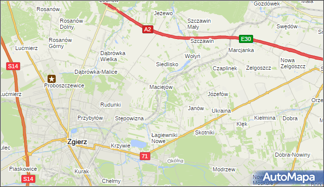 mapa Smardzew gmina Zgierz, Smardzew gmina Zgierz na mapie Targeo