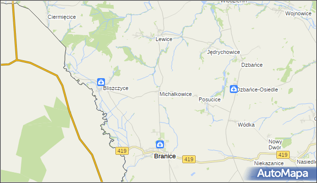 mapa Michałkowice, Michałkowice na mapie Targeo