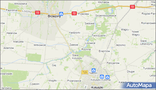 mapa Ścibiorów, Ścibiorów na mapie Targeo