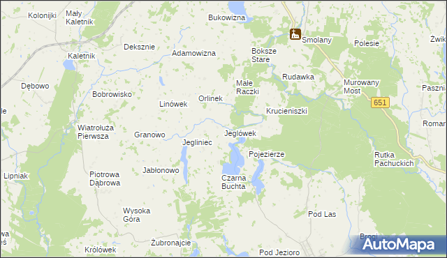 mapa Jeglówek, Jeglówek na mapie Targeo