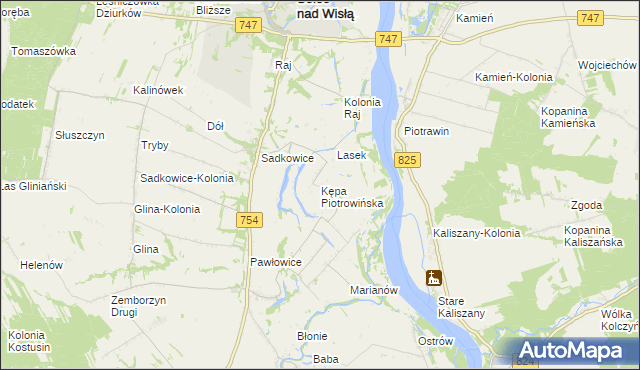 mapa Kępa Piotrowińska, Kępa Piotrowińska na mapie Targeo