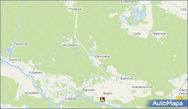 mapa Marylówka, Marylówka na mapie Targeo