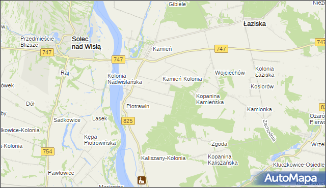 mapa Piotrawin-Kolonia, Piotrawin-Kolonia na mapie Targeo