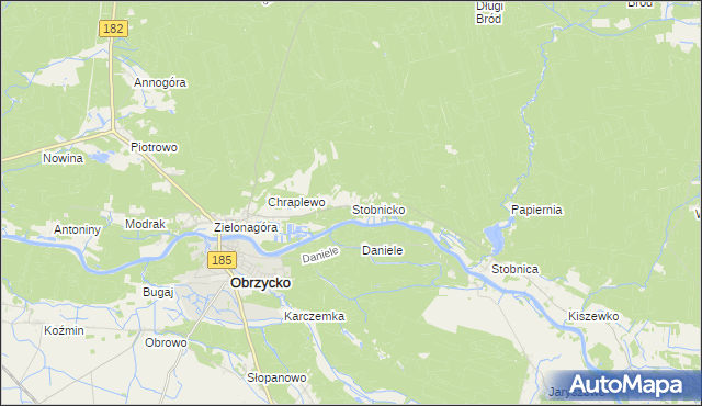 mapa Stobnicko, Stobnicko na mapie Targeo