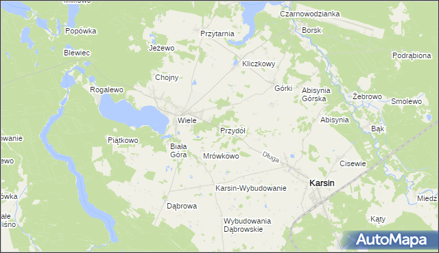 mapa Przydół, Przydół na mapie Targeo