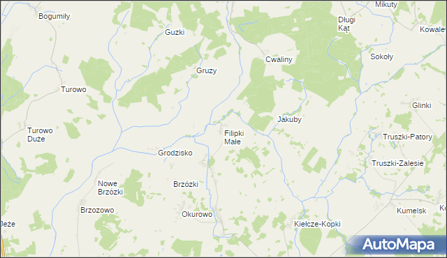 mapa Filipki Małe, Filipki Małe na mapie Targeo