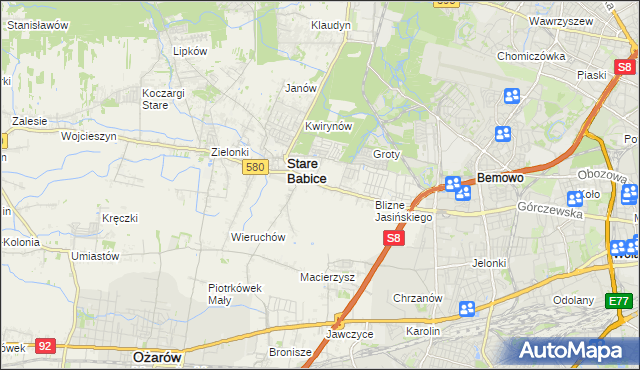 mapa Latchorzew, Latchorzew na mapie Targeo