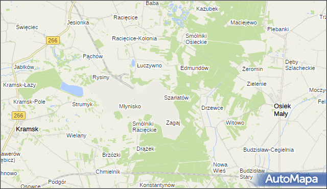 mapa Szarłatów, Szarłatów na mapie Targeo