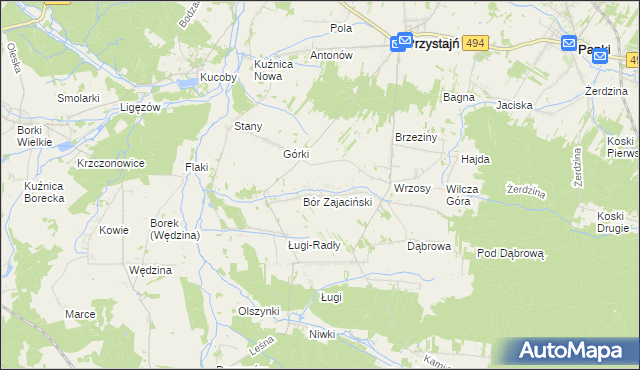 mapa Siekierowizna, Siekierowizna na mapie Targeo