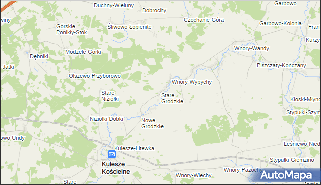 mapa Stare Grodzkie, Stare Grodzkie na mapie Targeo