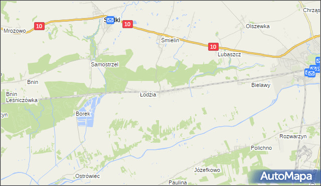 mapa Anieliny, Anieliny na mapie Targeo