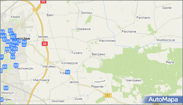 mapa Balczewo, Balczewo na mapie Targeo