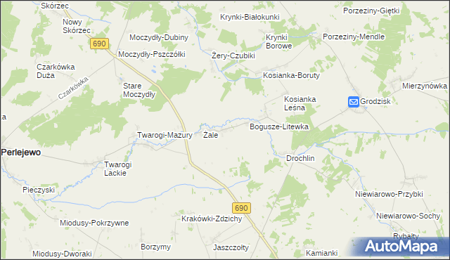 mapa Bogusze Stare, Bogusze Stare na mapie Targeo